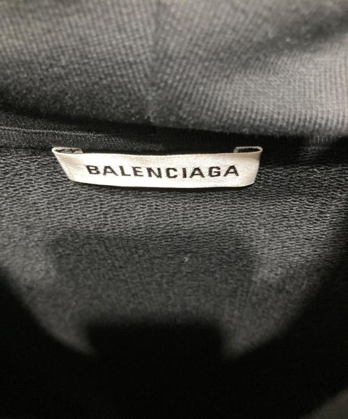 BALENCIAGA（バレンシアガ）BALENCIAGA (バレンシアガ) バックロゴプリントパーカー ブラック サイズ:Sの古着・服飾アイテム