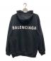 BALENCIAGA (バレンシアガ) バックロゴプリントパーカー ブラック サイズ:S：30000円