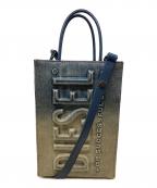 DIESELディーゼル）の古着「DSL SHOPPER MINI FD X SHOPPING/ディーエスエル ショッパー ミニ エフディー エックス ショッピング」｜ブルー