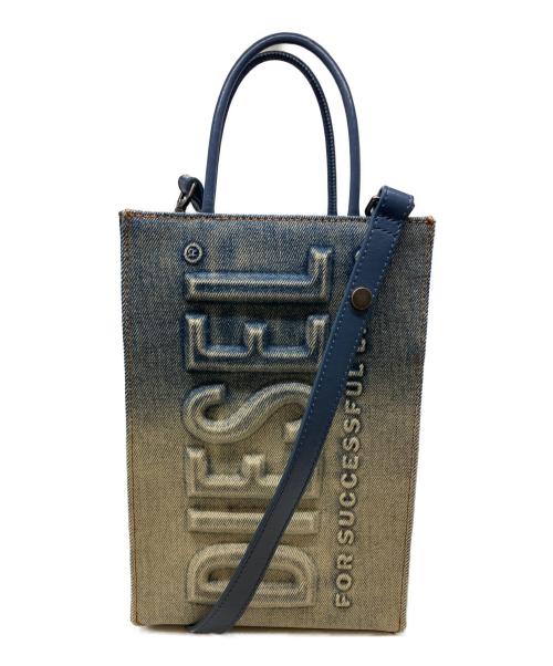 DIESEL（ディーゼル）DIESEL (ディーゼル) DSL SHOPPER MINI FD X SHOPPING/ディーエスエル ショッパー ミニ エフディー エックス ショッピング ブルーの古着・服飾アイテム