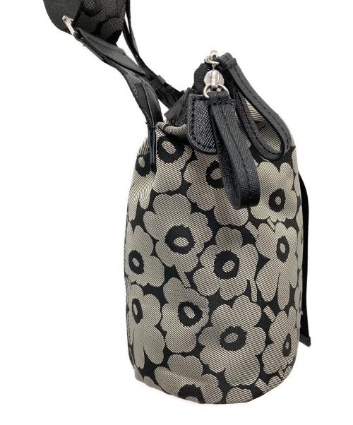 marimekko（マリメッコ）marimekko (マリメッコ) carry all unikkoショルダーバッグ ブラック×グレーの古着・服飾アイテム