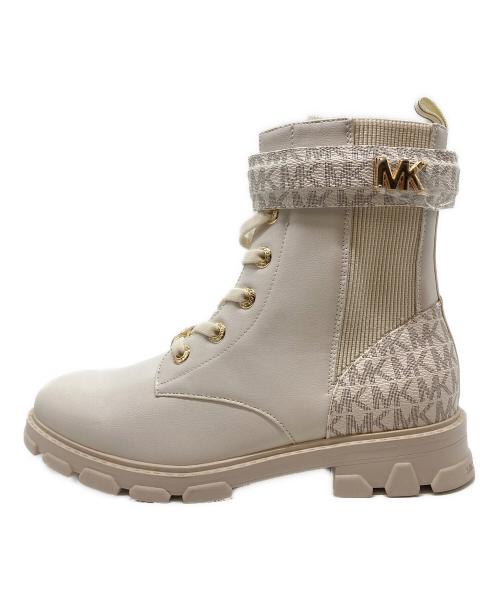 MICHAEL KORS（マイケルコース）MICHAEL KORS (マイケルコース) RIDLEY STARK リドリースターク ブーツ ホワイト サイズ:23の古着・服飾アイテム