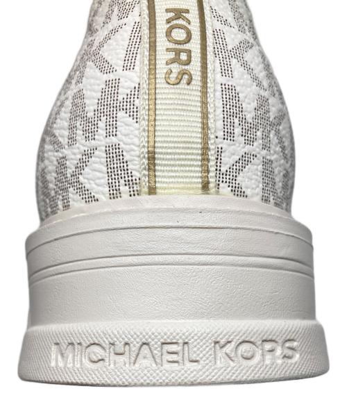 MICHAEL KORS（マイケルコース）MICHAEL KORS (マイケルコース) RIDLEY STARK リドリースターク ブーツ ホワイト サイズ:23の古着・服飾アイテム