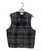 FILSON GARMENTフィルソン ガーメント）の古着「Mackinaw Wool Vest」｜グレー×ブラック