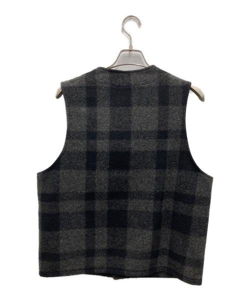 FILSON GARMENT（フィルソン ガーメント）FILSON GARMENT (フィルソン ガーメント) Mackinaw Wool Vest グレー×ブラック サイズ:44の古着・服飾アイテム
