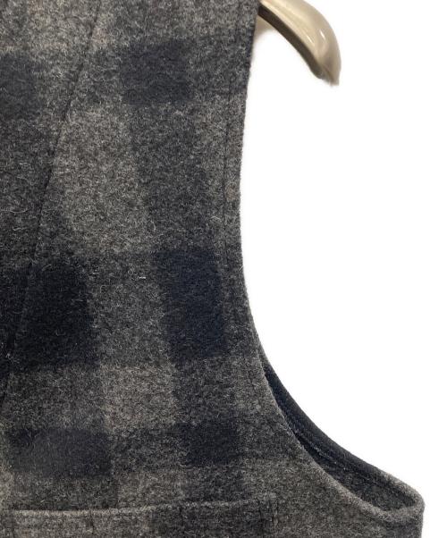 FILSON GARMENT（フィルソン ガーメント）FILSON GARMENT (フィルソン ガーメント) Mackinaw Wool Vest グレー×ブラック サイズ:44の古着・服飾アイテム