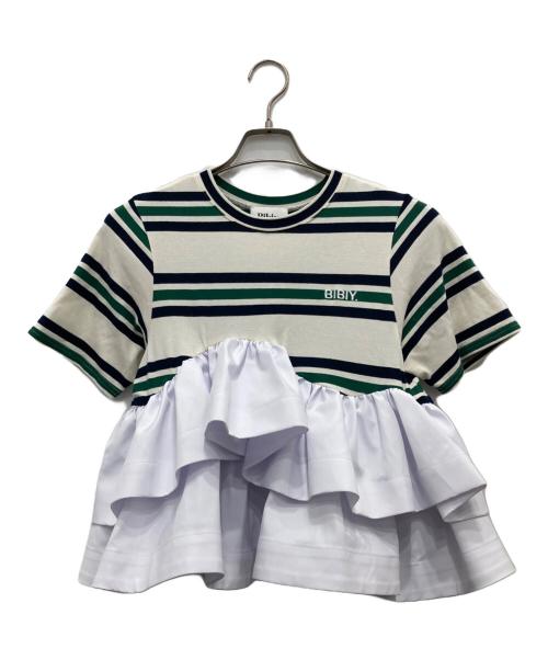 Bibiy.（ビビィ）Bibiy. (ビビィ) ローラ ペプラム トップ マルチカラー サイズ:Fの古着・服飾アイテム