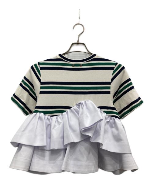 Bibiy.（ビビィ）Bibiy. (ビビィ) ローラ ペプラム トップ マルチカラー サイズ:Fの古着・服飾アイテム