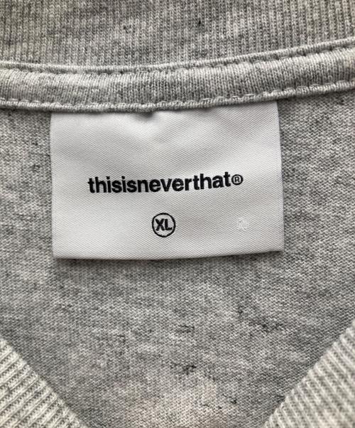 thisisneverthat（ディスイズネバーザット）thisisneverthat (ディスイズネバーザット) カットソー グレー サイズ:XLの古着・服飾アイテム