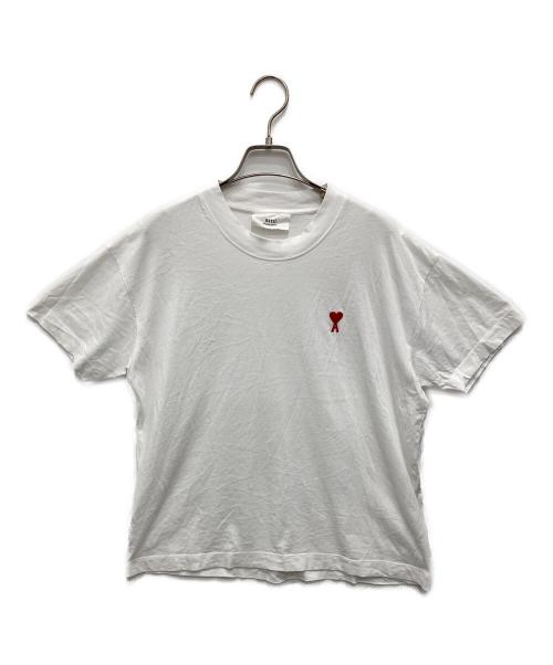 AMI Alexandre Mattiussi（アミアレクサンドルマテュッシ）AMI Alexandre Mattiussi (アミアレクサンドルマテュッシ) ハートロゴTシャツ ホワイト サイズ:Lの古着・服飾アイテム