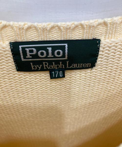 POLO RALPH LAUREN（ポロ・ラルフローレン）POLO RALPH LAUREN (ポロ・ラルフローレン) 半袖ニット イエロー サイズ:170の古着・服飾アイテム