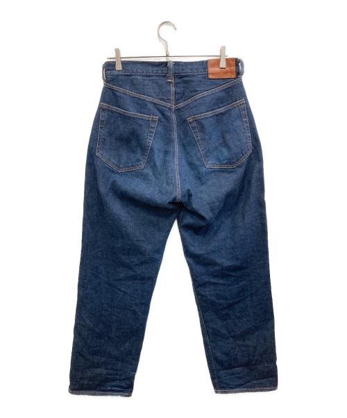 gold（ゴールド）gold (ゴールド) RECYCLED WASTE SUVIN COTTON YARN 11oz. DENIM 5POCKET WIDE PANTS インディゴ サイズ:Sの古着・服飾アイテム