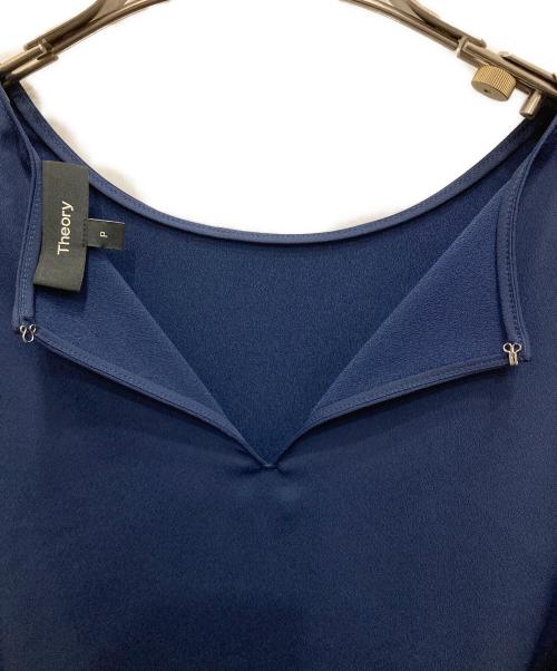 theory（セオリー）theory (セオリー) ノースリーブワンピース ネイビー サイズ:Pの古着・服飾アイテム