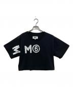 MM6 Maison Margielaエムエムシックスメゾンマルジェラ）の古着「プリントカットソー」｜ブラック