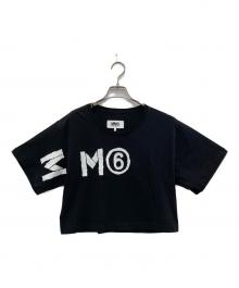 MM6 Maison Margiela（エムエムシックスメゾンマルジェラ）の古着「プリントカットソー」｜ブラック