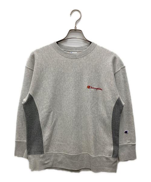 Champion REVERSE WEAVE（チャンピオン リバース ウィーブ）Champion REVERSE WEAVE (チャンピオン リバース ウィーブ) クルーネックスウェット グレー サイズ:Mの古着・服飾アイテム