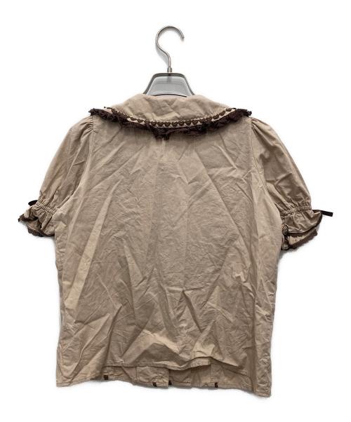 CHALMIERE（シャルミエール）Chalmiere (シャルミエール) 袖レースアップブラウス ベージュ サイズ:Mの古着・服飾アイテム