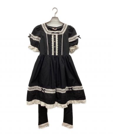 シャルミエール　chalmiere　赤 懐古　はしごレースワンピース 中古・古着通販】Chalmiere (シャルミエール) はしごレースワンピース