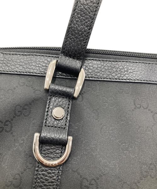 GUCCI（グッチ）GUCCI (グッチ) GGキャンバストートバッグ ブラックの古着・服飾アイテム