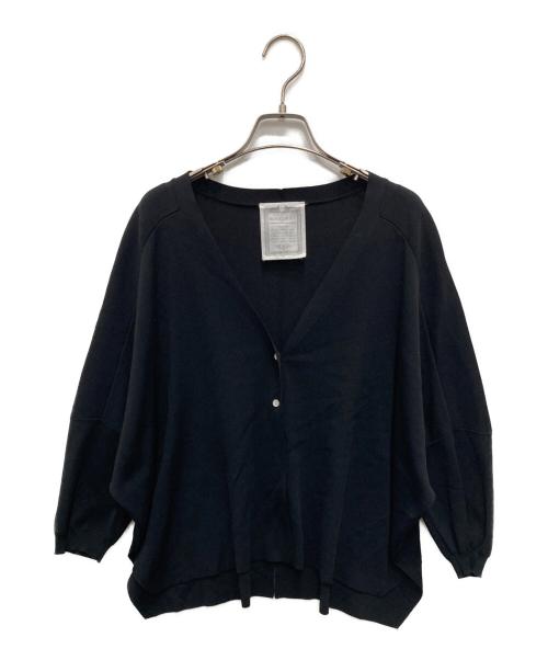 BEARDSLEY（ビアズリー）BEARDSLEY (ビアズリー) スリットカーディガン ブラック サイズ:Fの古着・服飾アイテム