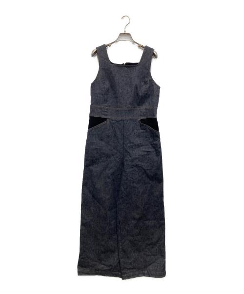 St.cecilia（セントセシリア）St.cecilia (セントセシリア) デニムサロペット グレー サイズ:Mの古着・服飾アイテム
