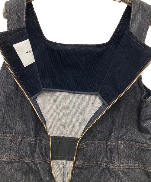 St.cecilia（セントセシリア）St.cecilia (セントセシリア) デニムサロペット グレー サイズ:Mの古着・服飾アイテム