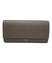 CELINE（セリーヌ）の古着「ラージフラップウォレット」｜グレー
