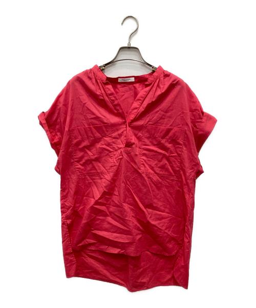 MACPHEE（マカフィー）MACPHEE (マカフィー) コーマローン バンドカラーシャツ ピンク サイズ:36の古着・服飾アイテム