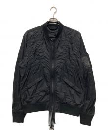 DIESEL（ディーゼル）の古着「J-OLIVE JACKET/ナイロンフライトジャケット」｜ブラック