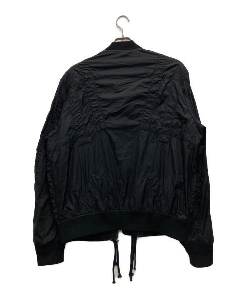 DIESEL（ディーゼル）DIESEL (ディーゼル) J-OLIVE JACKET/ナイロンフライトジャケット ブラック サイズ:Lの古着・服飾アイテム