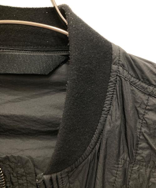 DIESEL（ディーゼル）DIESEL (ディーゼル) J-OLIVE JACKET/ナイロンフライトジャケット ブラック サイズ:Lの古着・服飾アイテム
