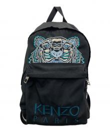 KENZO（ケンゾー）の古着「Canvas Kampus Tiger backpack/キャンバス キャンパス タイガー バックパック」｜ブラック