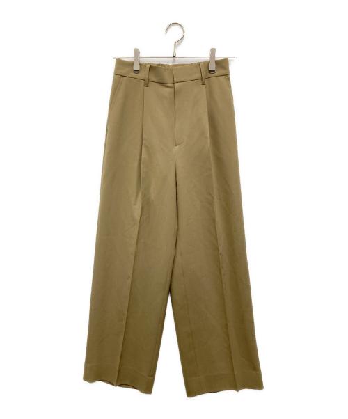 Spick and Span（スピック＆スパン）Spick and Span (スピック＆スパン) トロストレッチ1タックパンツ ブラウン サイズ:36の古着・服飾アイテム