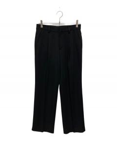 中古・古着通販】yori (ヨリ) サテンフリルサロペット ブラック サイズ