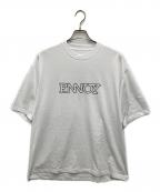The Ennoy Professionalザ エンノイ プロフェッショナル）の古着「Electric Logo EMB T-Shirt　エレクトリックロゴEMBTシャツ」｜ホワイト