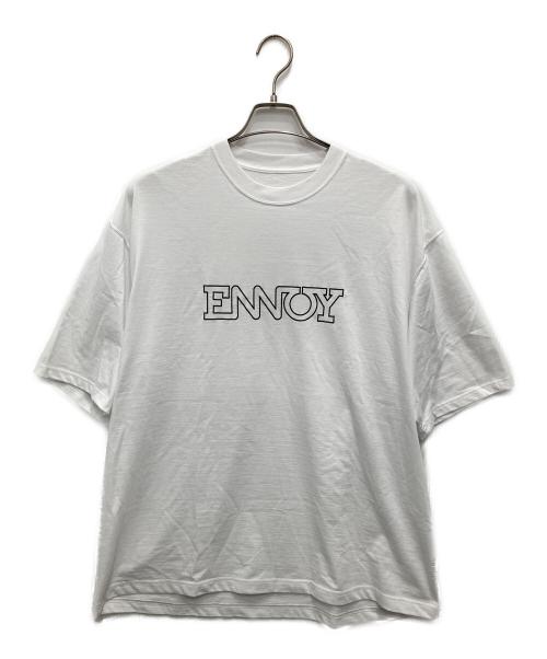 The Ennoy Professional（ザ エンノイ プロフェッショナル）THE ENNOY PROFESSIONAL (ザ エンノイ プロフェッショナル) Electric Logo EMB T-Shirt　エレクトリックロゴEMBTシャツ ホワイト サイズ:XLの古着・服飾アイテム