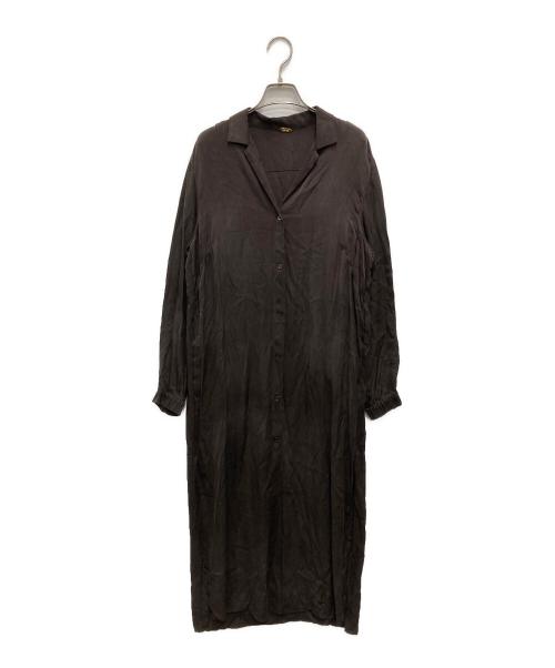 MUSE de Deuxieme Classe（ミューズ ドゥーズィエム クラス）MUSE de Deuxieme Classe (ミューズ ドゥーズィエム クラス) SILK SATIN ロング ワンピース ブラウン サイズ:不明（実寸をご確認ください）の古着・服飾アイテム