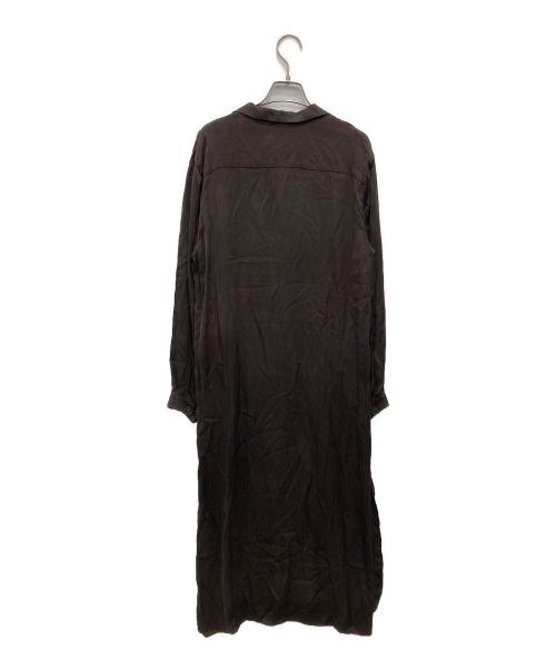 MUSE de Deuxieme Classe（ミューズ ドゥーズィエム クラス）MUSE de Deuxieme Classe (ミューズ ドゥーズィエム クラス) SILK SATIN ロング ワンピース ブラウン サイズ:不明（実寸をご確認ください）の古着・服飾アイテム