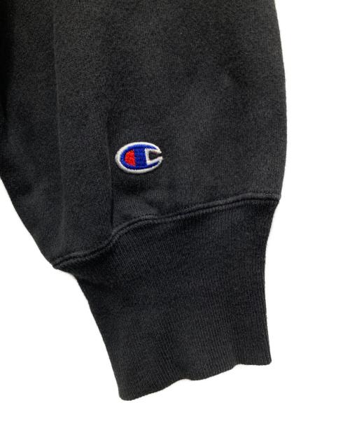 Champion REVERSE WEAVE（チャンピオン リバース ウィーブ）Champion REVERSE WEAVE (チャンピオン リバース ウィーブ) 90's目付きクルーネックスウェット ブラック サイズ:XLの古着・服飾アイテム