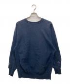 Champion REVERSE WEAVEチャンピオン リバース ウィーブ）の古着「90's目付きクルーネックスウェット」｜ネイビー