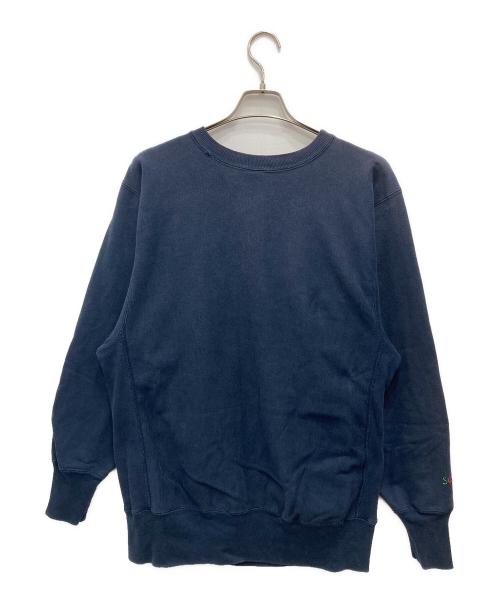 Champion REVERSE WEAVE（チャンピオン リバース ウィーブ）Champion REVERSE WEAVE (チャンピオン リバース ウィーブ) 90's目付きクルーネックスウェット ネイビー サイズ:XLの古着・服飾アイテム