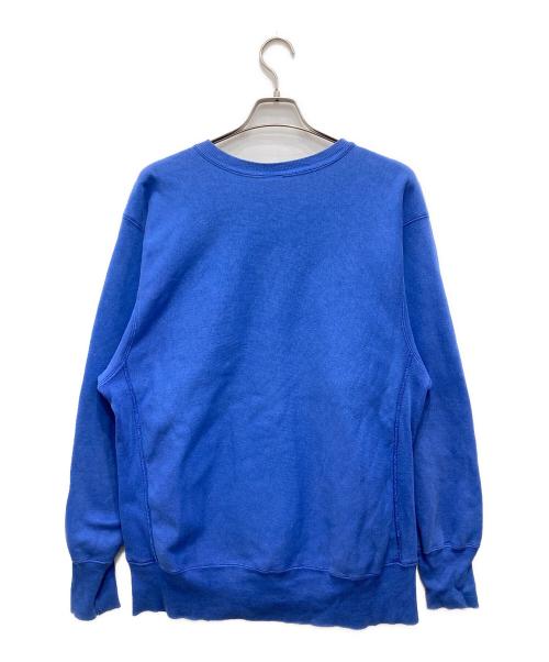 Champion REVERSE WEAVE（チャンピオン リバース ウィーブ）Champion REVERSE WEAVE (チャンピオン リバース ウィーブ) 90's目付きクルーネックスウェット ブルー サイズ:XLの古着・服飾アイテム