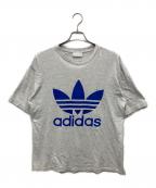 adidasアディダス）の古着「90'sトレフォイルヴィンテージTシャツ」｜グレー
