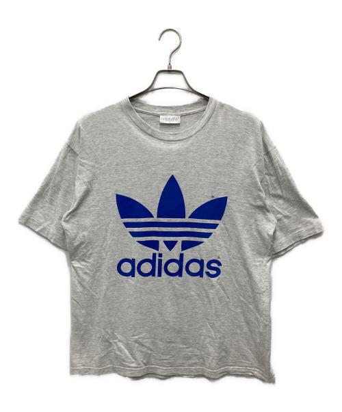 adidas（アディダス）adidas (アディダス) 90'sトレフォイルヴィンテージTシャツ グレー サイズ:Lの古着・服飾アイテム