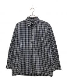 L.A.GATE（エルエーゲート）の古着「チェックシャツ」｜ブラック