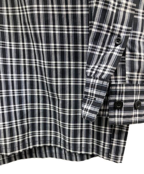 L.A.GATE（エルエーゲート）L.A.GATE (エルエーゲート) チェックシャツ ブラック サイズ:XLの古着・服飾アイテム