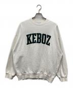 KEBOZケボズ）の古着「クルーネックスウェット」｜ホワイト