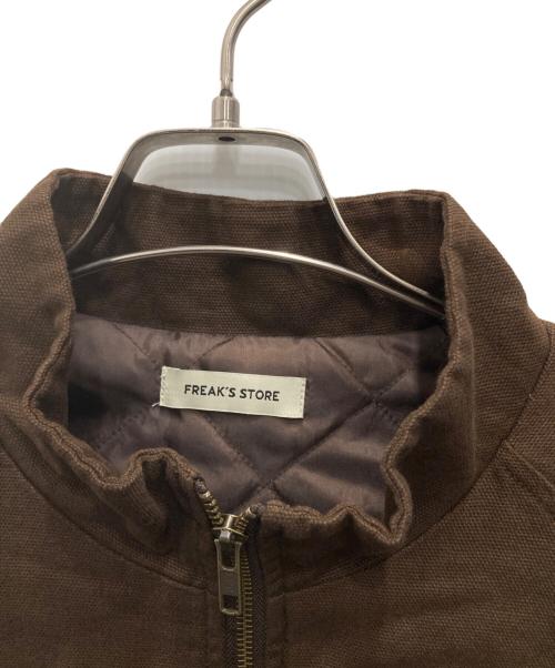 FREAK'S STORE（フリークスストア）FREAK'S STORE (フリークスストア) スタンドカラーブルゾン ブラウン サイズ:Lの古着・服飾アイテム