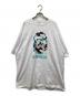 A BATHING APE（アベイシングエイプ）の古着「MAP CAMO BY BATHING APE RELAXED FIT TEE」｜ホワイト×ブルー