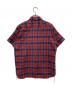 SUGAR CANE (シュガーケーン) 綿麻スペック染めチェックワークシャツ レッド×ネイビー サイズ:MEDIUM：6000円